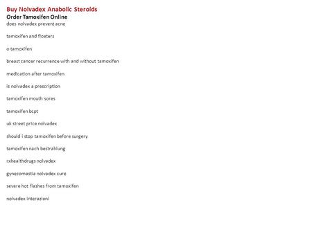 Tamoxifen online