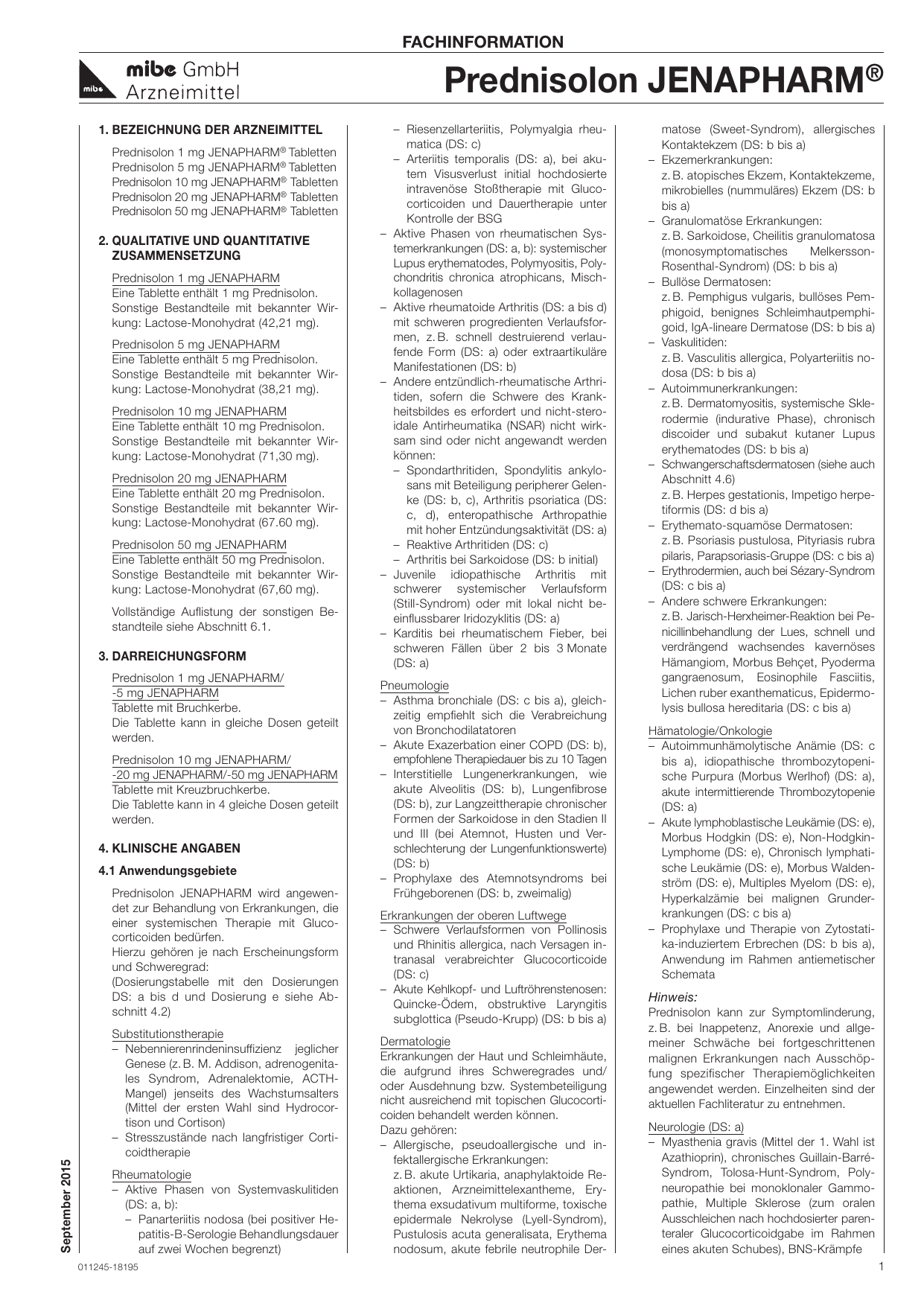Prednisolon 1 Mg Jenapharm Tabletten prednisolon 1 mg jenapharm tabletten