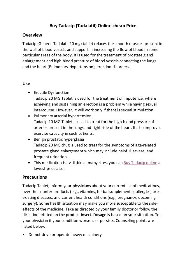 tadacip tabletten Tadacip tabletten