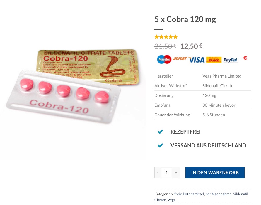 Kamagra bestellen cobra 120 mg