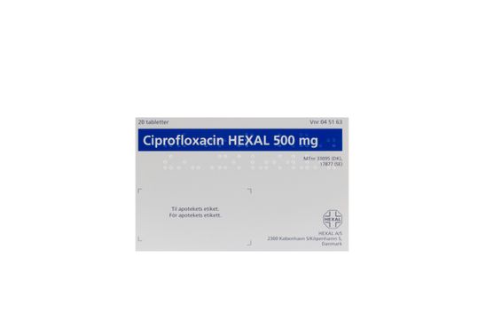 Ciprofloxacin 500mg hexal