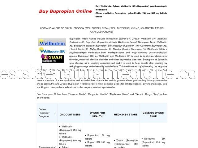 Bupron online kaufen
