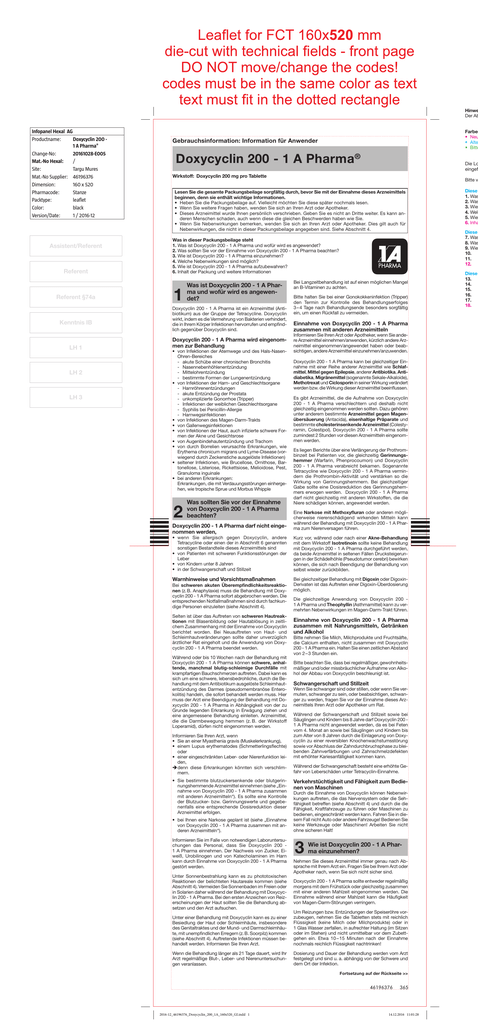 doxycyclin 100 1a pharma tabletten