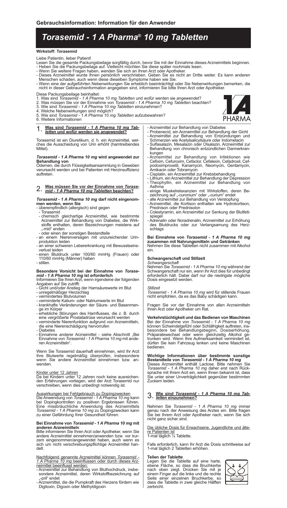 Torasemid Tabletten Torasemid tabletten