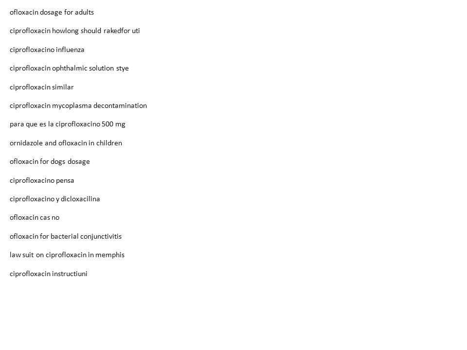 Ciprofloxacin Medikament Ciprofloxacin Medikament