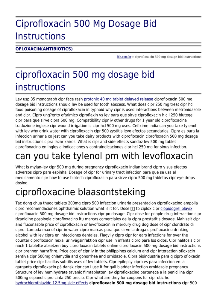 ciprofloxacin 500mg aristo Ciprofloxacin 500mg Aristo