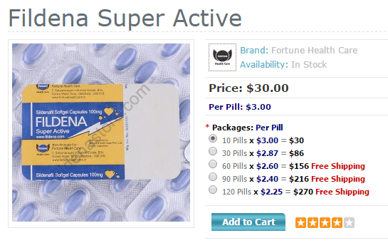 Fildena 100mg Super Active