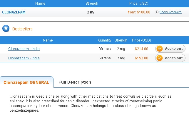Clonazepam 2mg kaufen