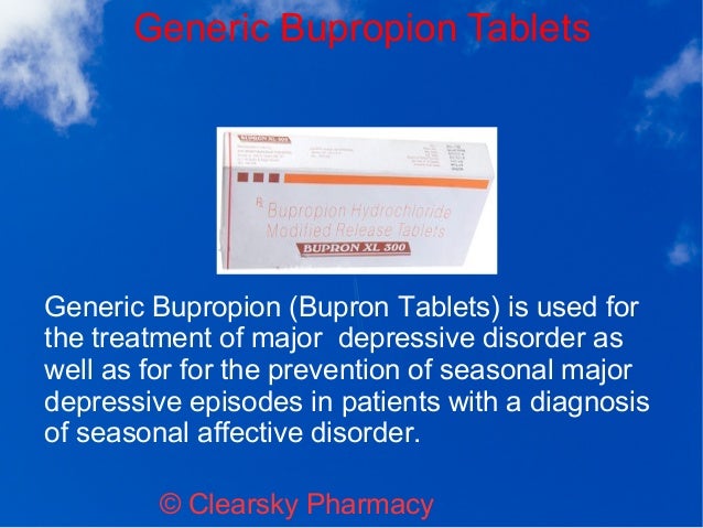 bupron tablette