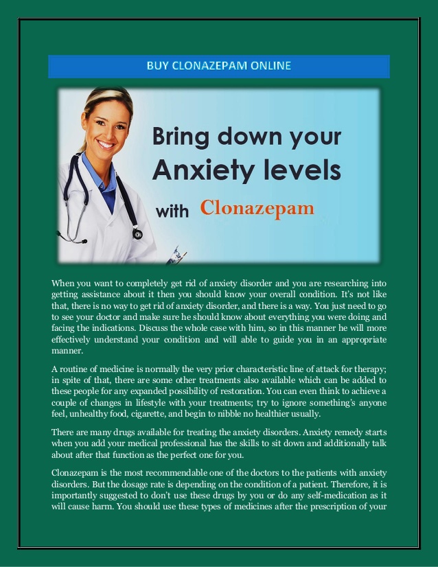 clonazepam 1mg Clonazepam 1mg