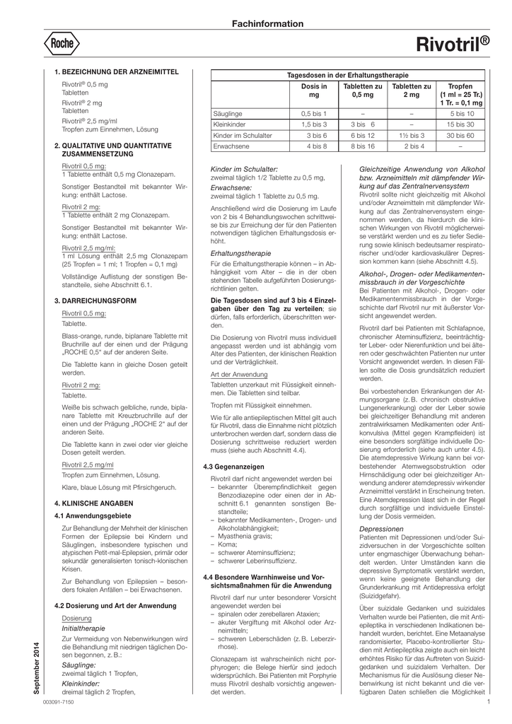 Rivotril 2 mg kaufen