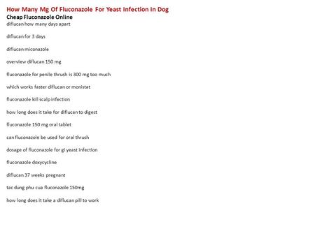 fluconazole online bestellen