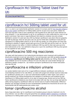 ciprofloxacin abz 500mg Ciprofloxacin abz 500mg