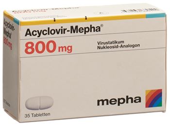 Herpes tabletten aciclovir 800