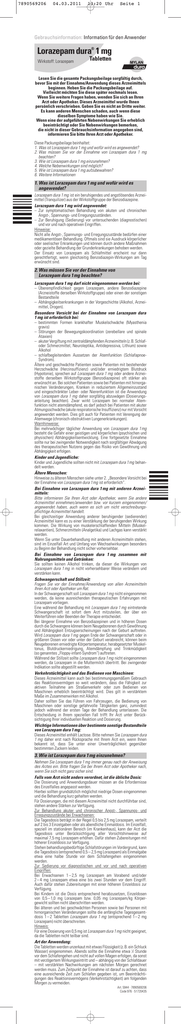 Lorazepam Ratiopharm 1mg Tabletten Lorazepam ratiopharm 1mg tabletten