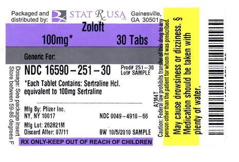Sertraline Hcl 100mg Zoloft