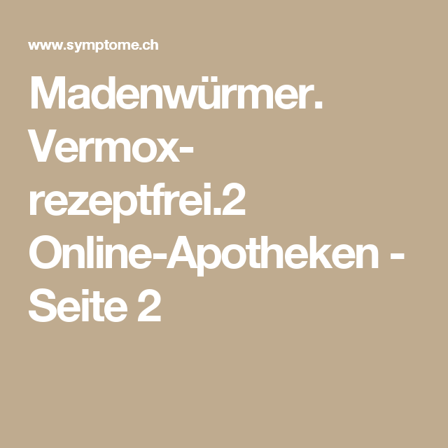 Vermox apotheke online